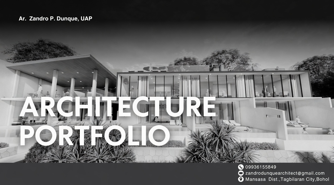 Modern architecture portfolio cover